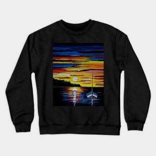 ESCAPE To The Seascape Painting Crewneck Sweatshirt